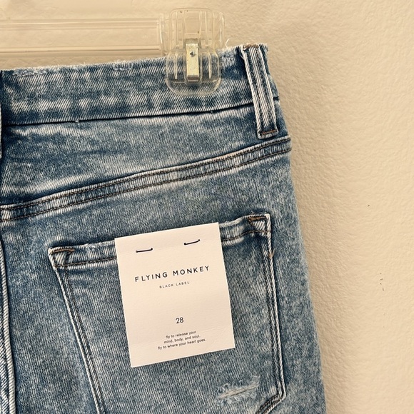 FLYING MONKEY - HIGH RISE CROP SLIM STRAIGHT - F5104 - Picture 2 of 12